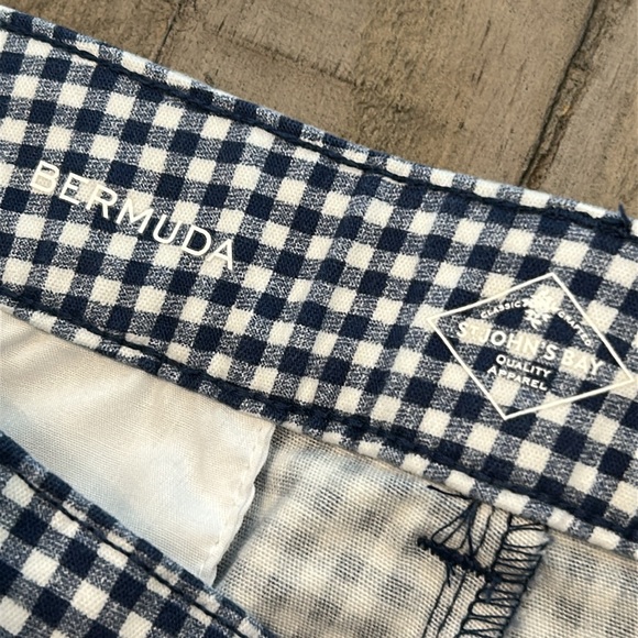 St John’s Bay Bermuda Shorts Gingham Pattern Blue & White Size 18W Excellent - Picture 4 of 11